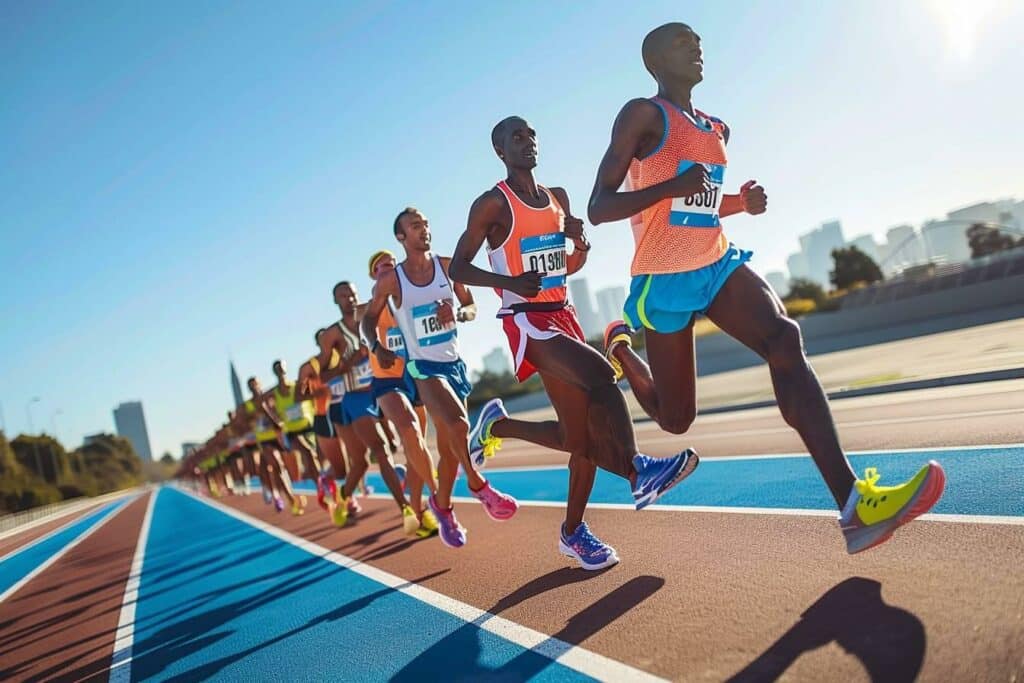 Quelle est la vitesse moyenne des marathoniens professionnels ?
