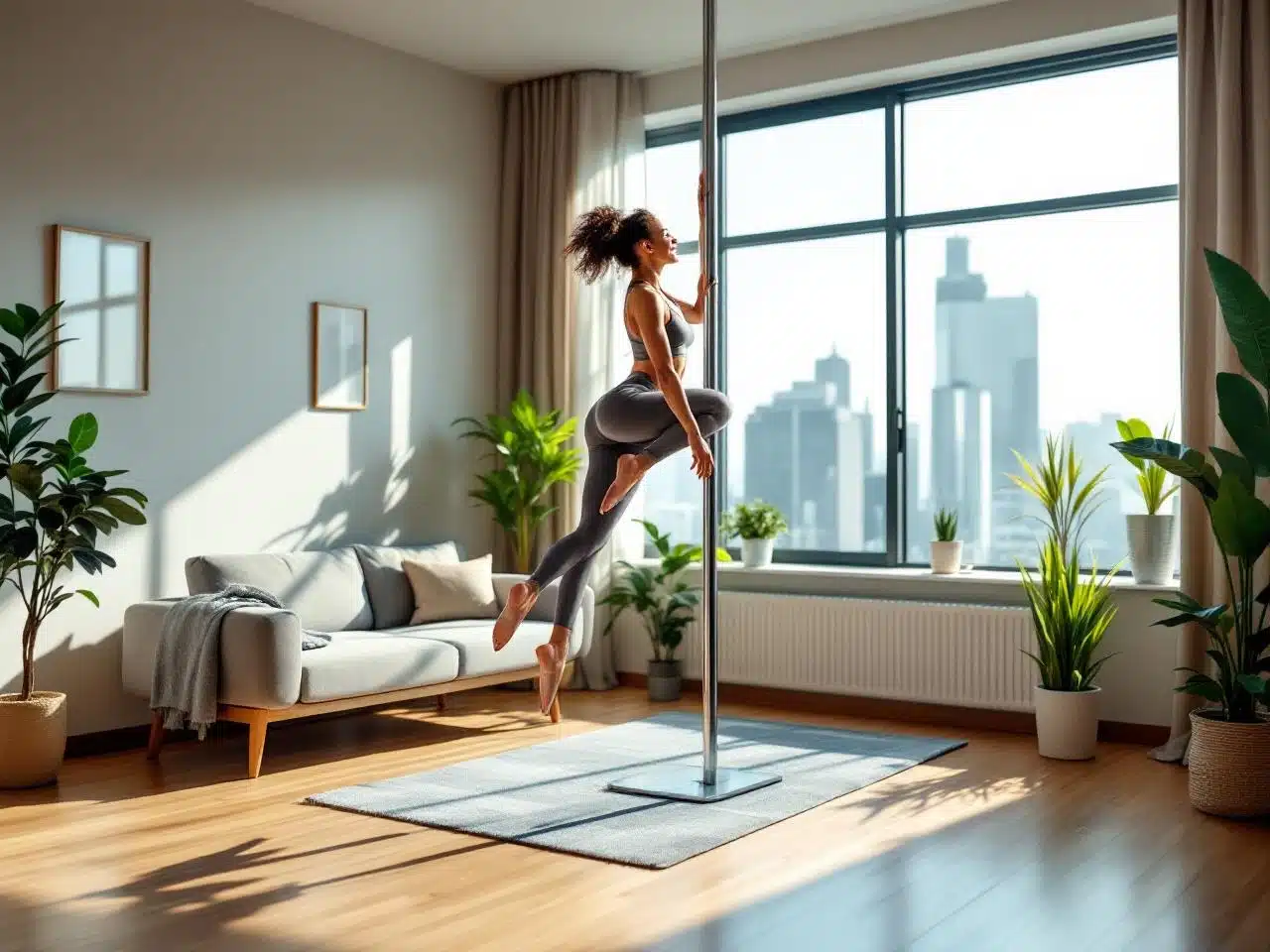 Barre De Pole Dance Sans Fixation Plafond