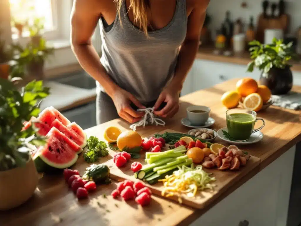 Photo course-pied-aliments-moins-caloriques