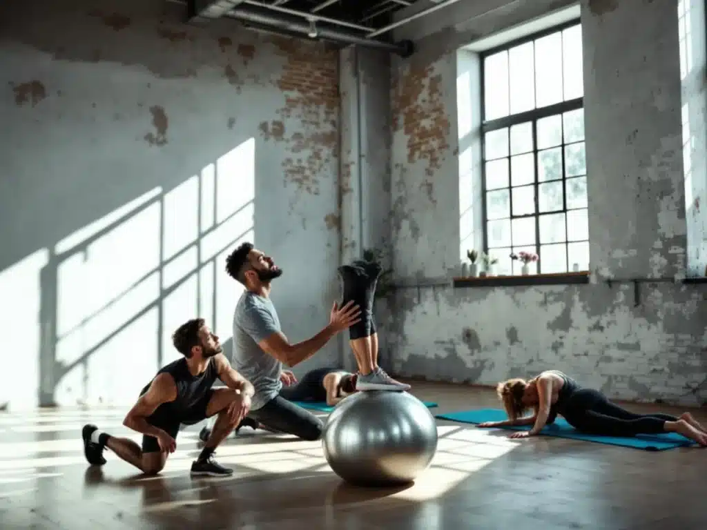 Photo exercice-swiss-ball-gainage-abdos