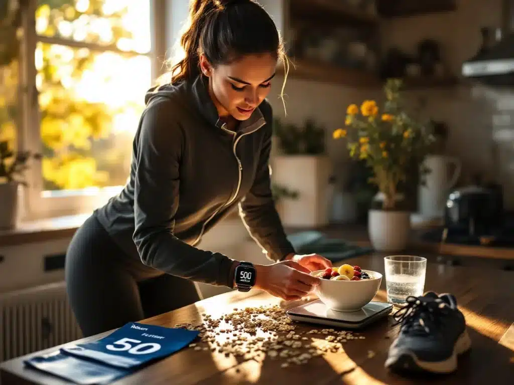 Photo flocons-avoine-quantite-ideale-energie-run