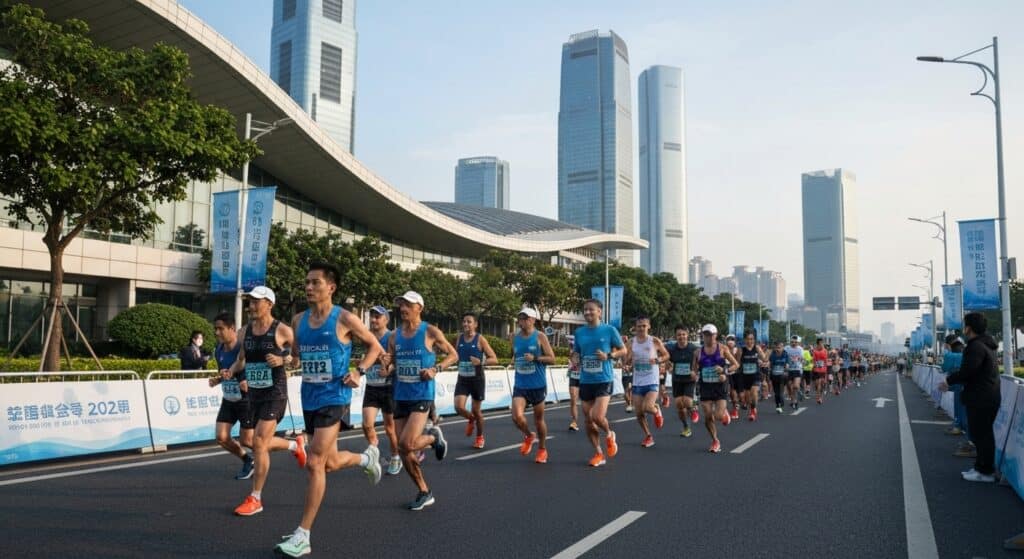 Photo de Shenzhen Marathon 2025 : 42 km made in China