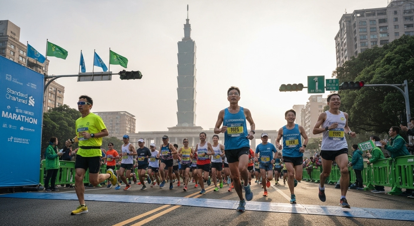 Photo de Standard Chartered Taipei Marathon 2026 : défi solidaire