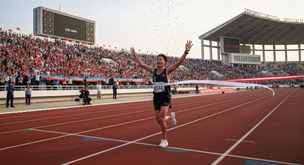 Photo de Pyongyang Marathon : vivez une arrivée mythique